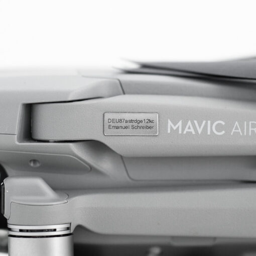 e-ID Plakette Nano Slim Silber An Mavic Air 2