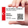 Corona Impfpass drucken Türkisch Asi Sertifikasi CovPass App als Karte, Corona Warn App